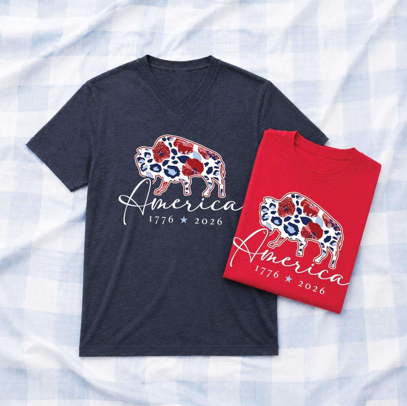 SWEET TEE TUESDAY: AMERICA 1776*2026 (BELLA CANVAS VNECK or CREW NECK)