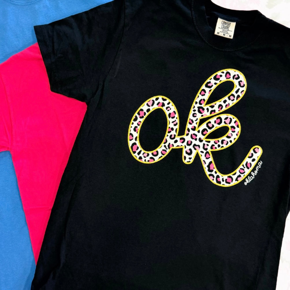 OKLAHOMA 2026: OK Summer Leopard Pattern (COMFORT COLORS)