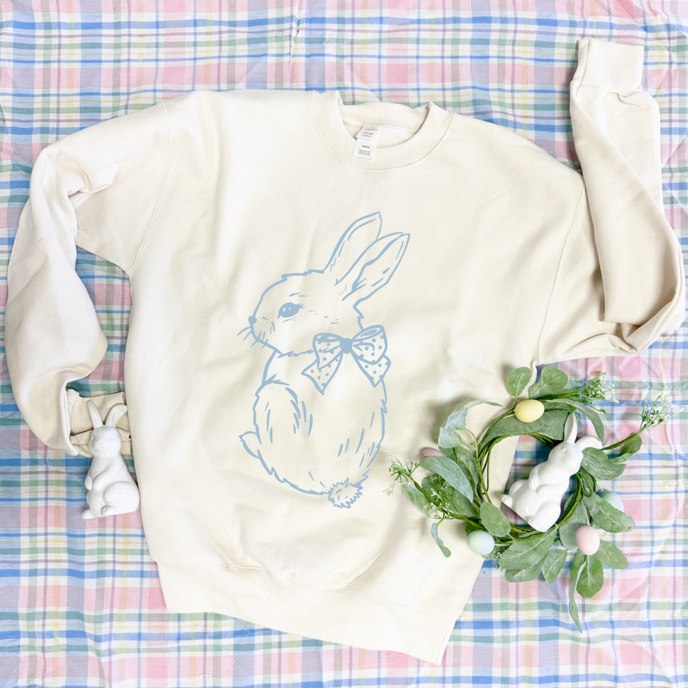 EASTER 2026: Chambray Easter Bunny (SWEATSHIRT)