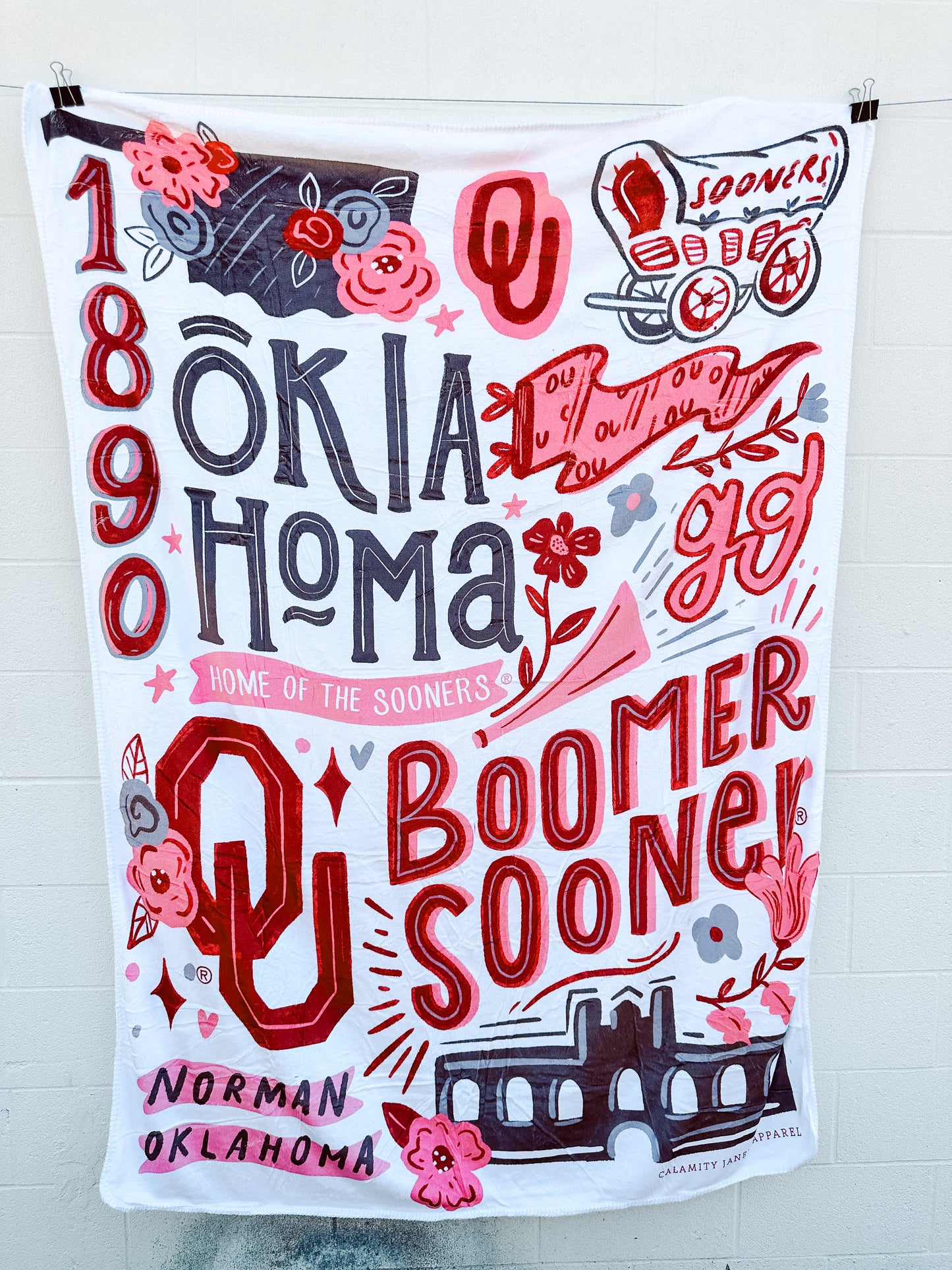 UNIV. of OK 2023: OU Storyboard Blanket 2023 (WHITE)