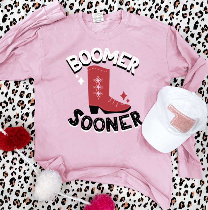 UNIV of OK 2023: Boomer Sooner Cowboy Boot (LONGSLEEVE)