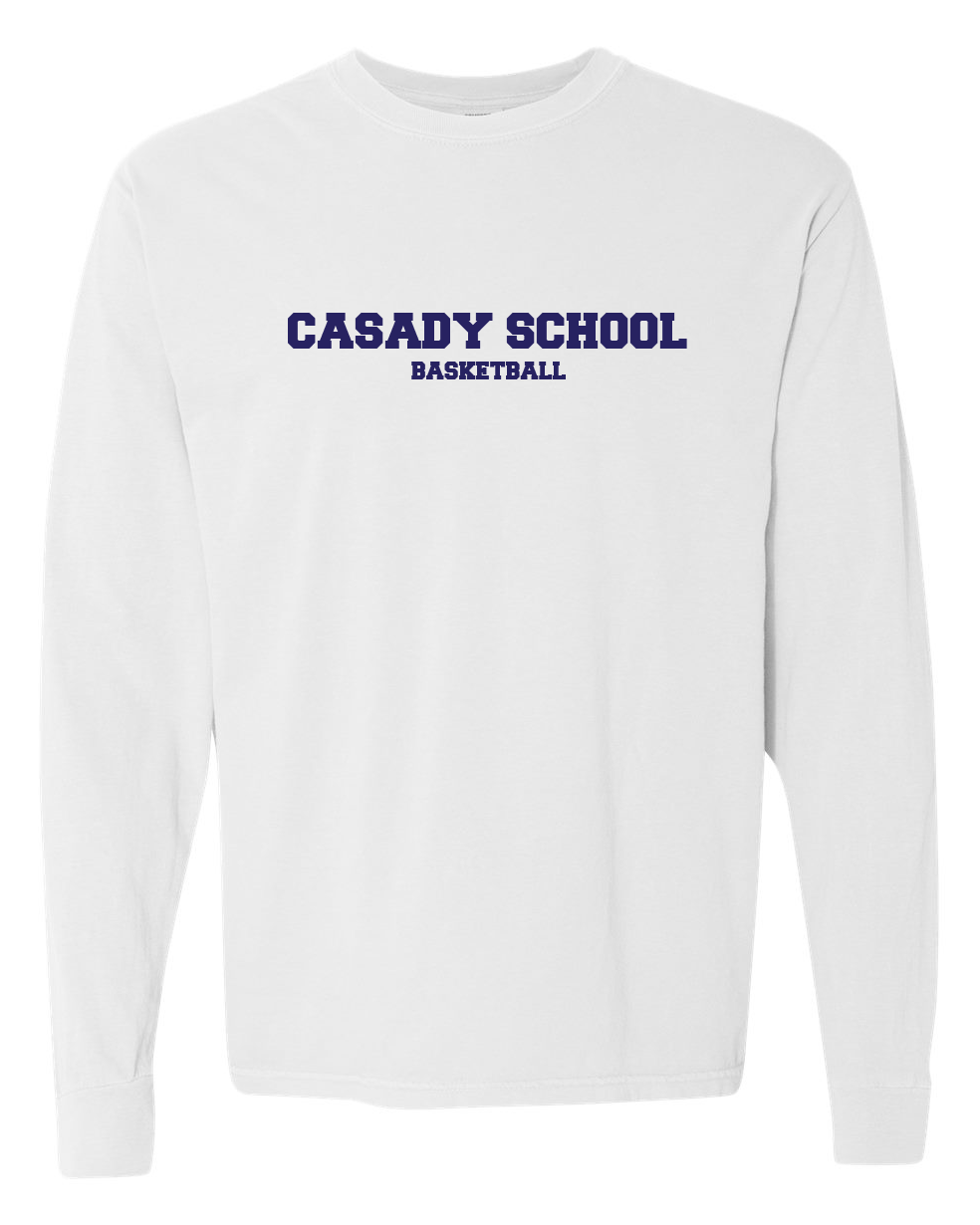 CASADY: Basketball Simple Athletic Text (ADULT ONLY - LONGSLEEVE)