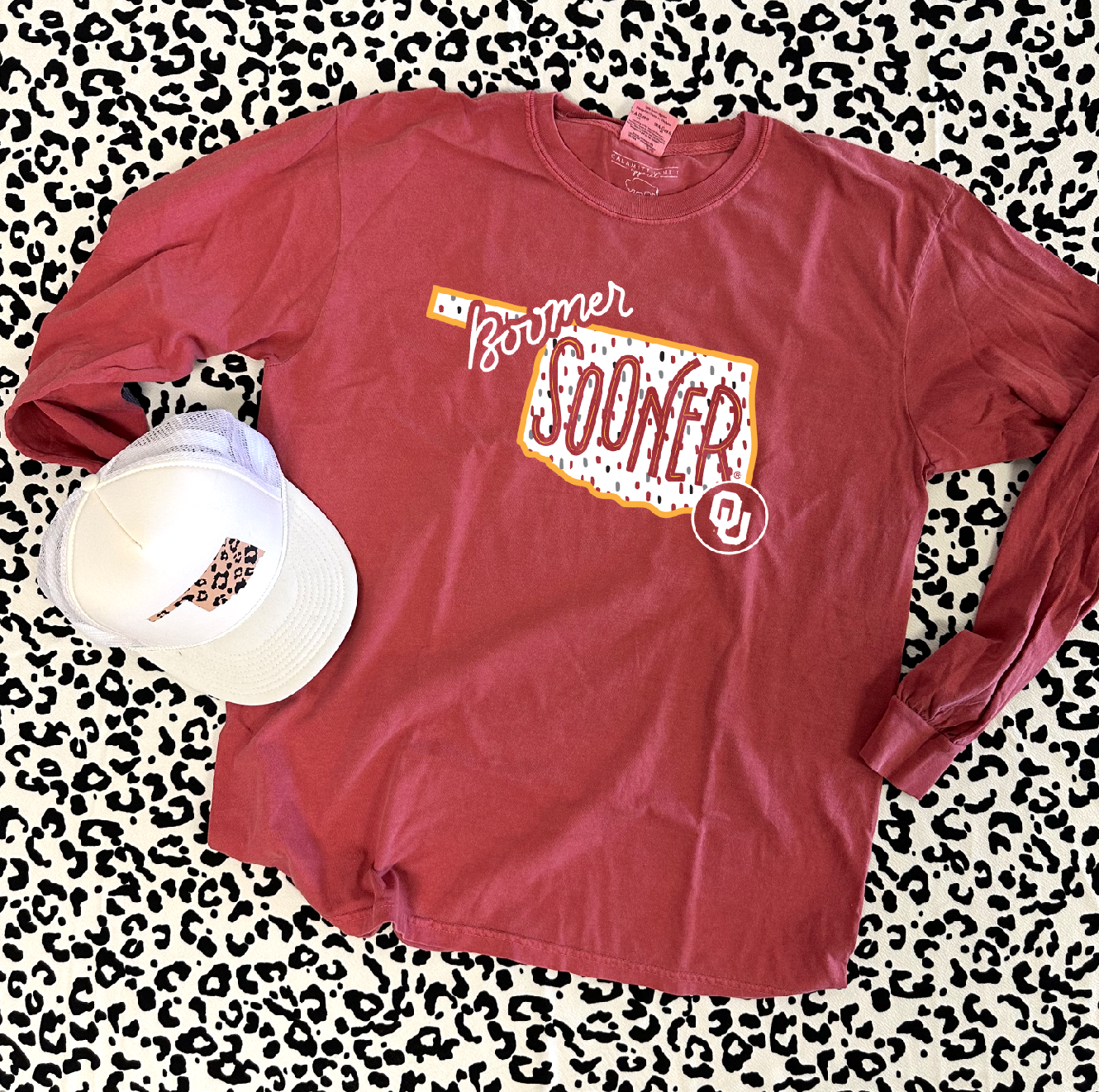 UNIV. OF OK 2024: Boomer Sooner Oklahoma (COMFORT COLORS LONGSLEEVE)