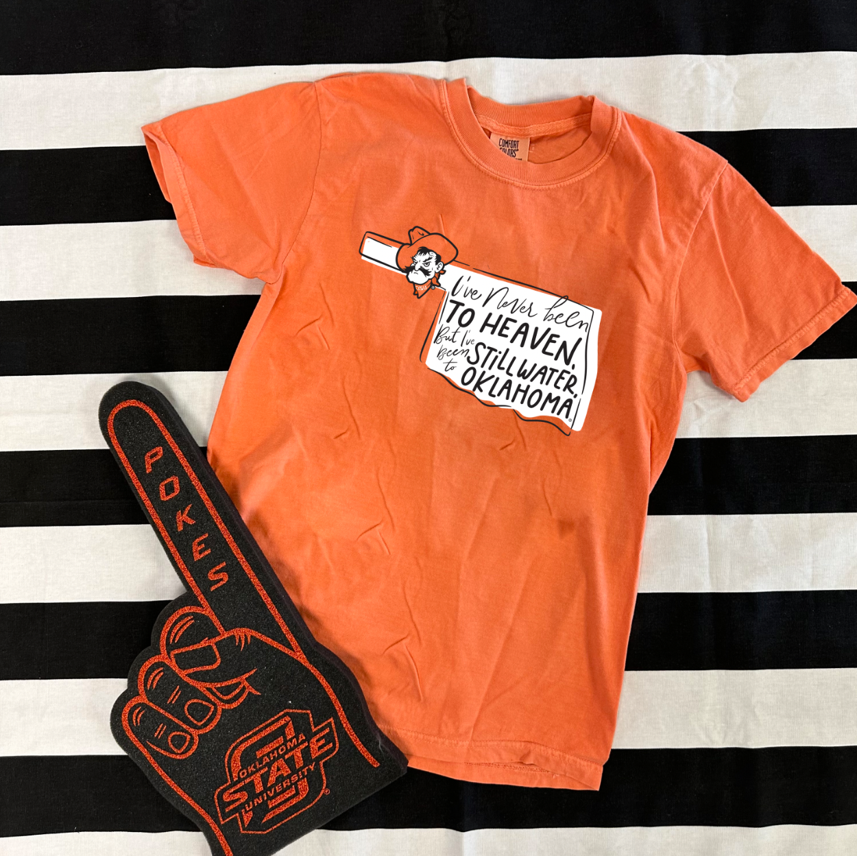 OK STATE 2024: Never Been....Stillwater, Oklahoma (COMFORT COLORS SHORTSLEEVE)
