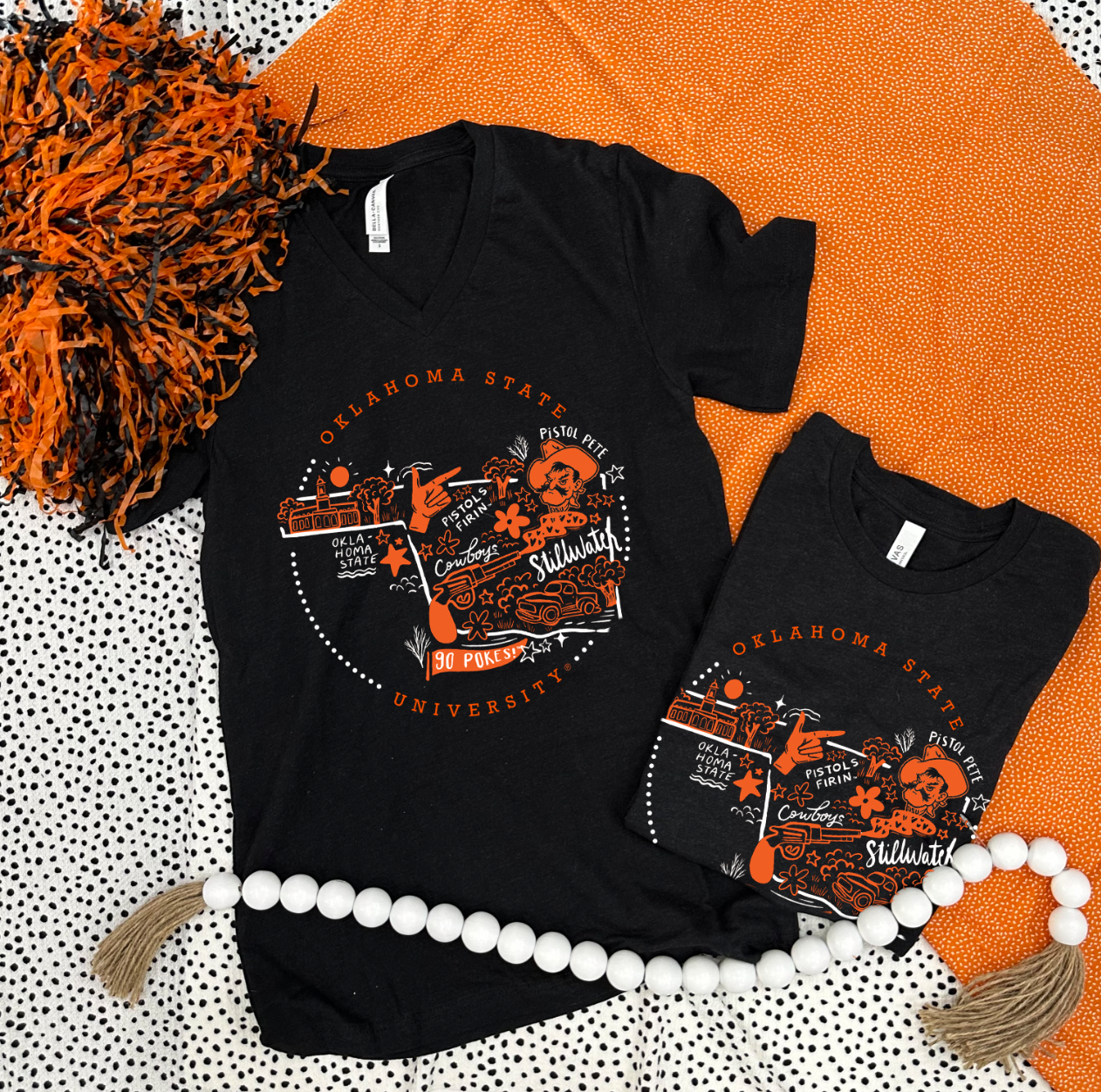 OK STATE 2024: OSU Circle Storyboard (BELLA CANVAS VNECK)