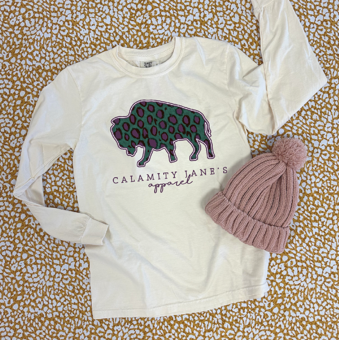 SWEET TEE TUESDAY CJ LOGO Jewel Toned Leopard Pattern COLORS