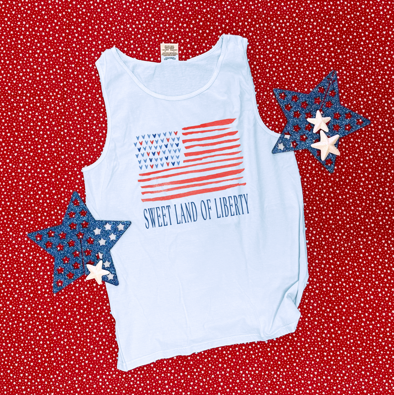 AMERICAN SPIRIT 2026: Sweet Land of Liberty (COMFORT COLORS TANK TOP)