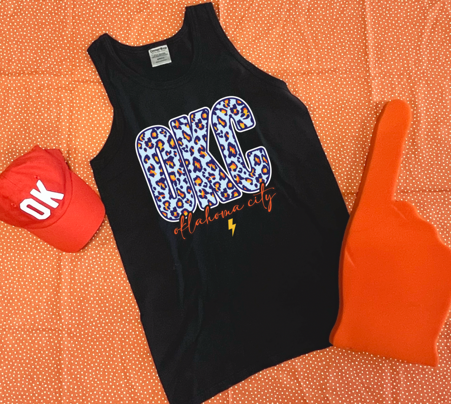 SWEET TEE TUESDAY: OKC Spirit Leopard (COMFORT COLORS TANK TOP)