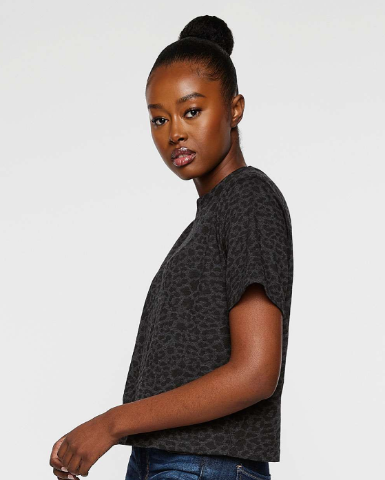 OSU 2025: OSU Logo "PISTOL PETE" Leopard Print (BOXY CROP TEE)