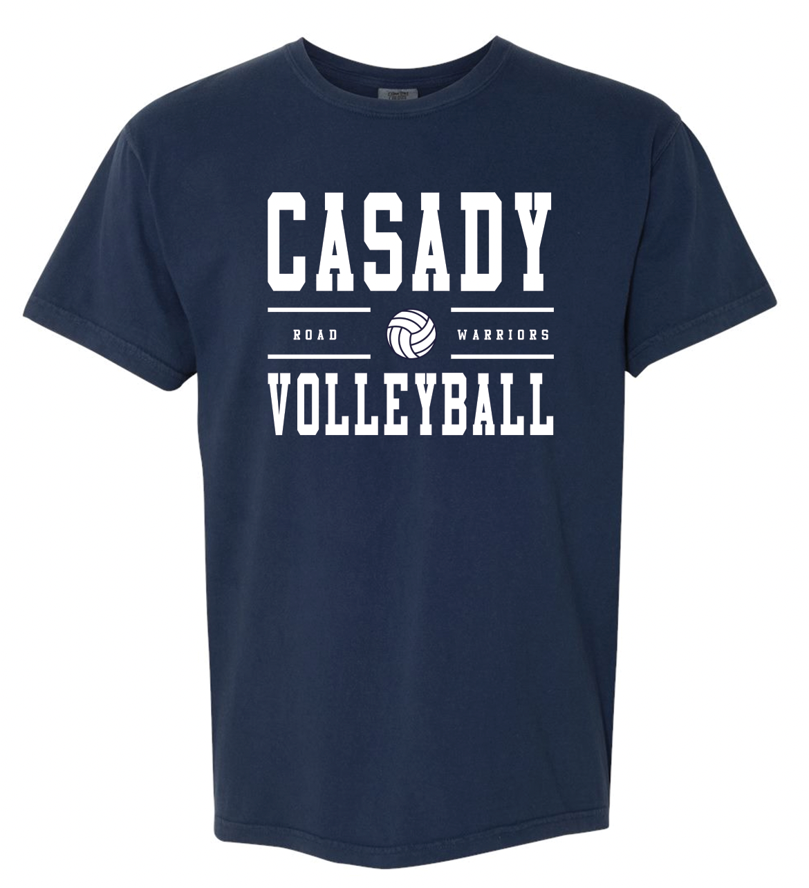 CASADY VOLLEYBALL 2025: "Road Warriors" - YOUTH COMFORT COLORS SHORTSLEEVE