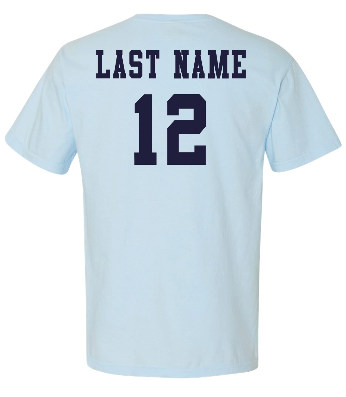 CASADY VOLLEYBALL 2025: "CASADY Volleyball Chambray" *With Optional Name & Number* - ADULT COMFORT COLORS SHORTSLEEVE