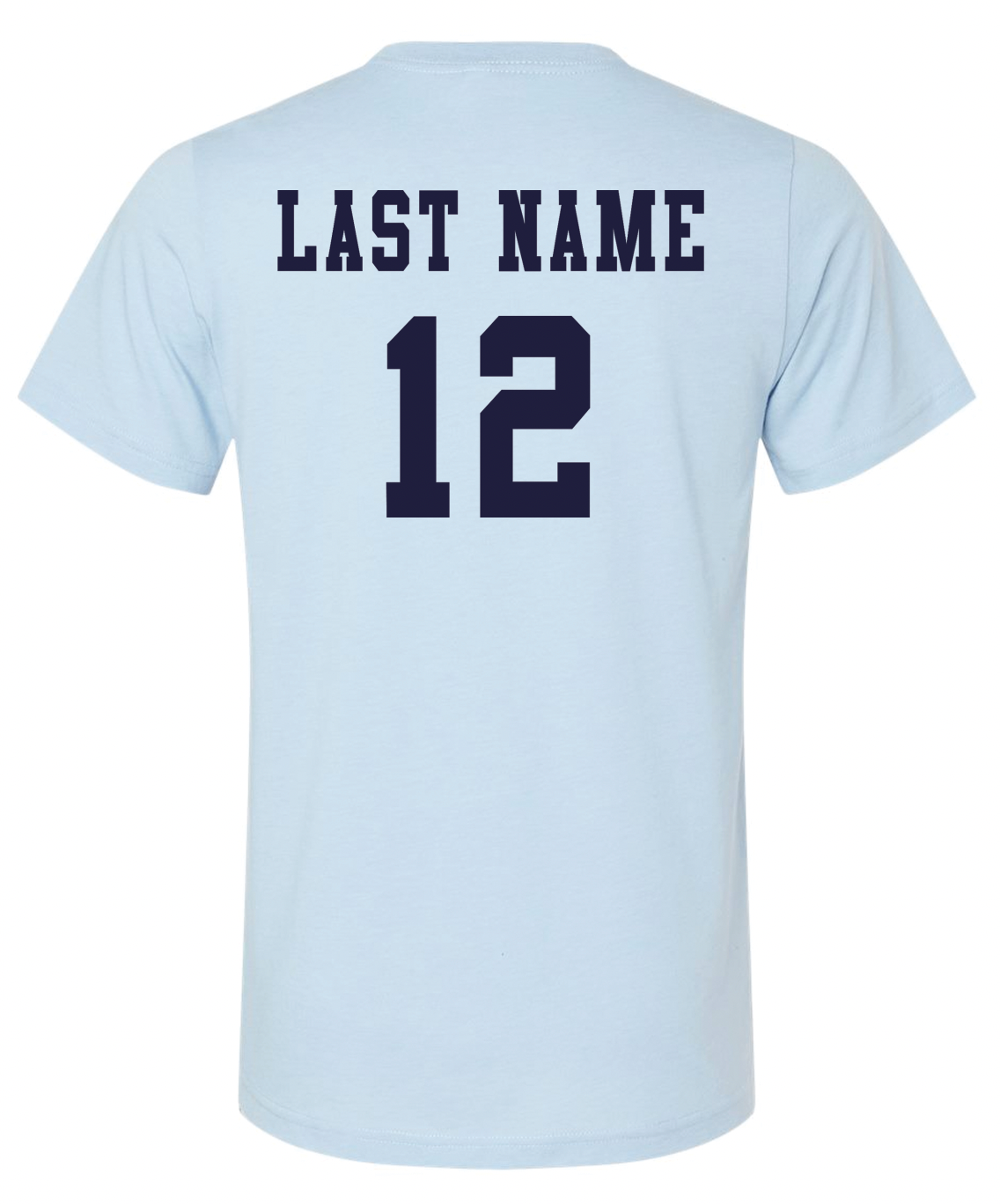 CASADY VOLLEYBALL 2025: "CASADY Volleyball Chambray" *With Optional Name & Number* - ADULT BELLA CANVAS TEE