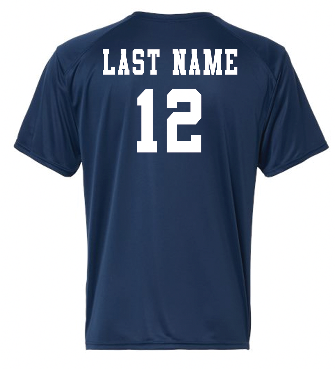 CASADY VOLLEYBALL 2025: NAVY "C" *With Optional Name & Number* - ADULT DRI-FIT TEE