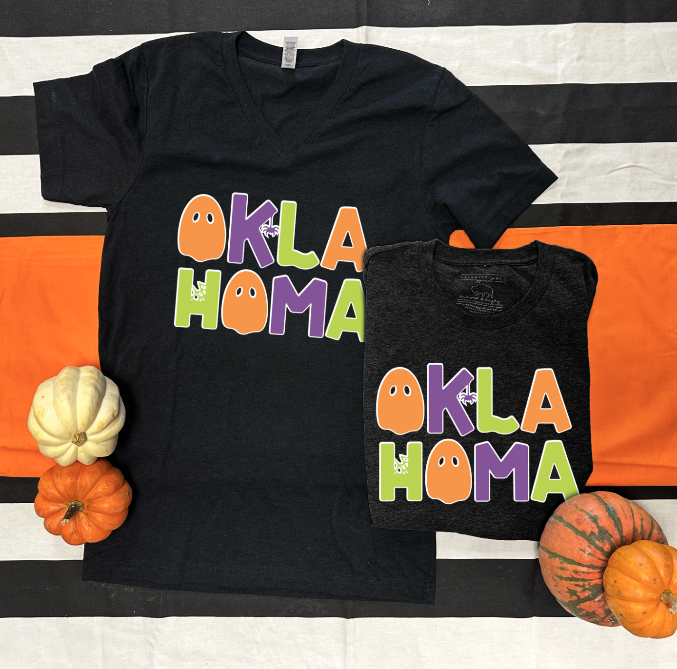SWEET TEE TUESDAY: OKLAHOMA Whimsical Halloween (BASIC VNECK or CREW NECK)