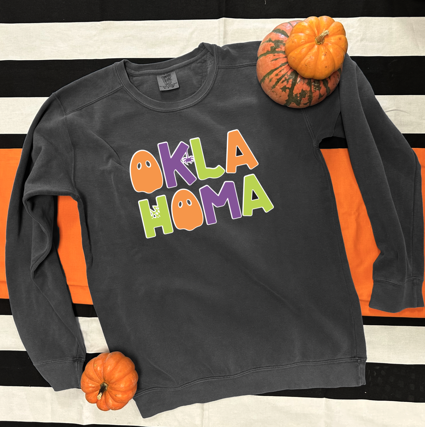 SWEET TEE TUESDAY: OKLAHOMA Whimsical Halloween (COMFORT COLORS SWEATSHIRT)