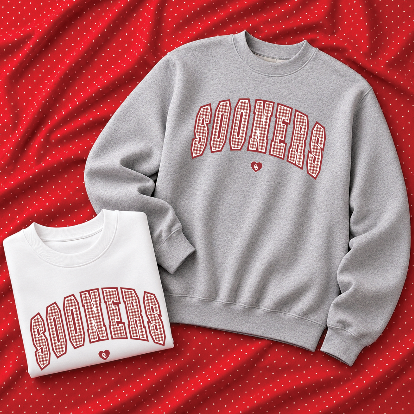 UNIV. of OKLAHOMA 2026: Sooners Gingham (SWEATSHIRT)