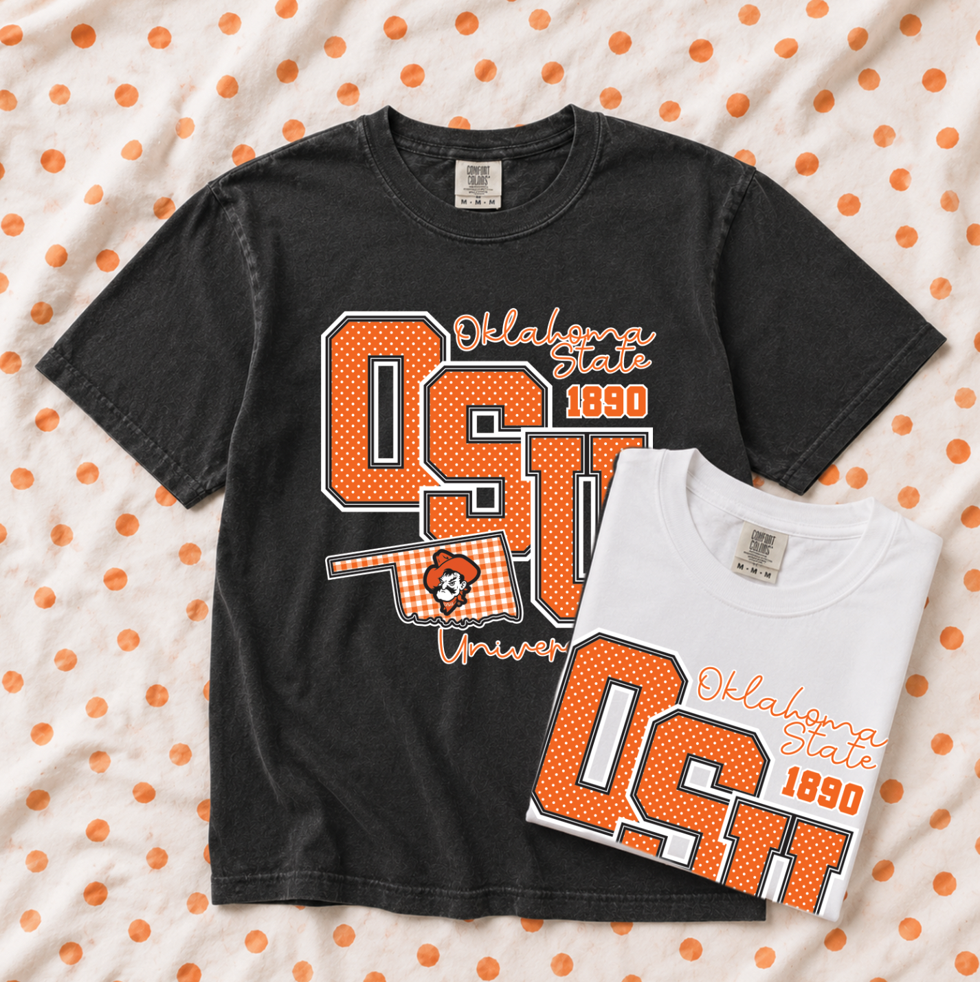 OK STATE 2026: Big OSU Polkadot & Gingham (COMFORT COLORS