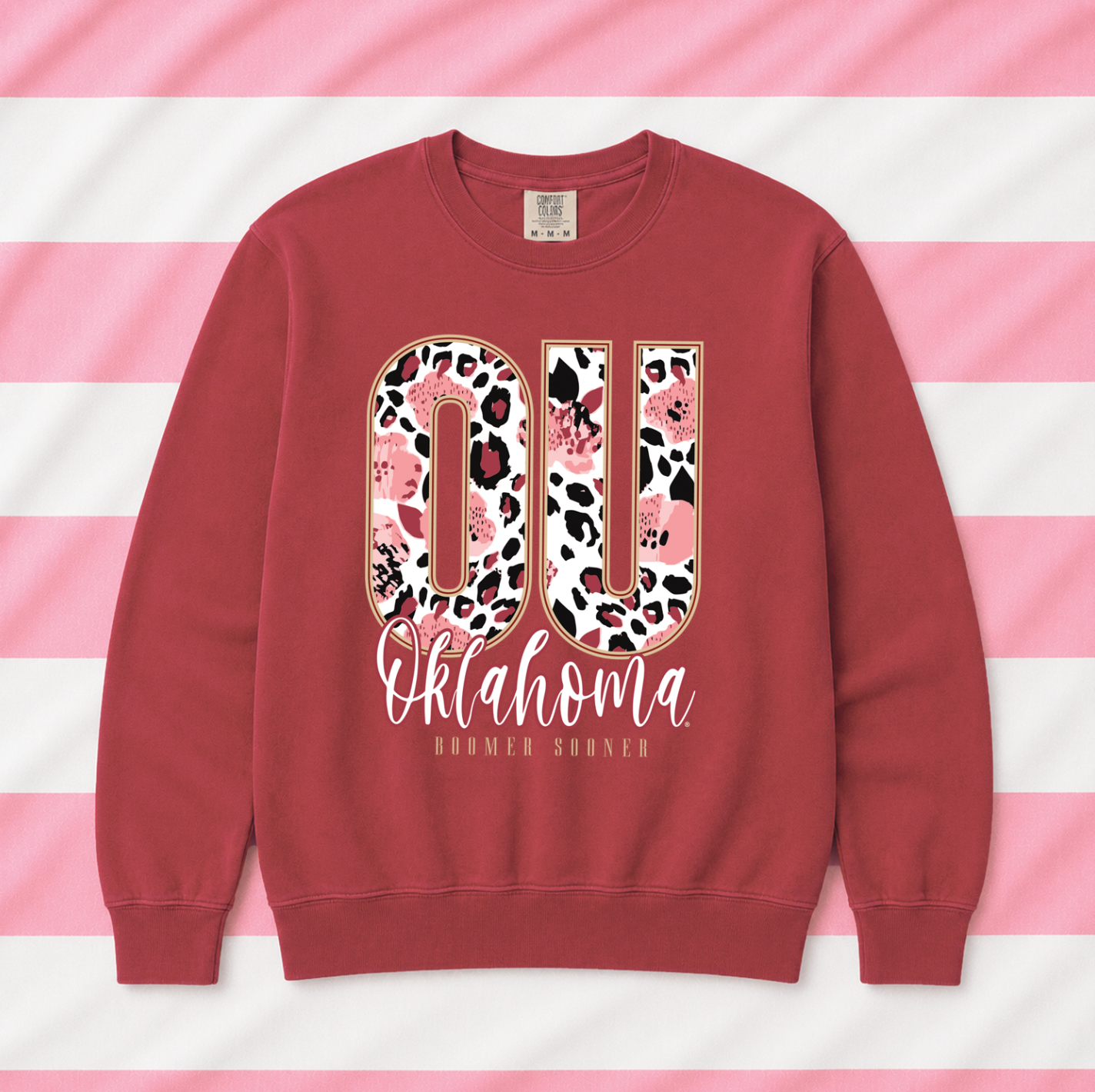 UNIV. of OKLAHOMA 2026: OU Mixed Pattern 2026 (COMFORT COLORS SWEATSHIRT)