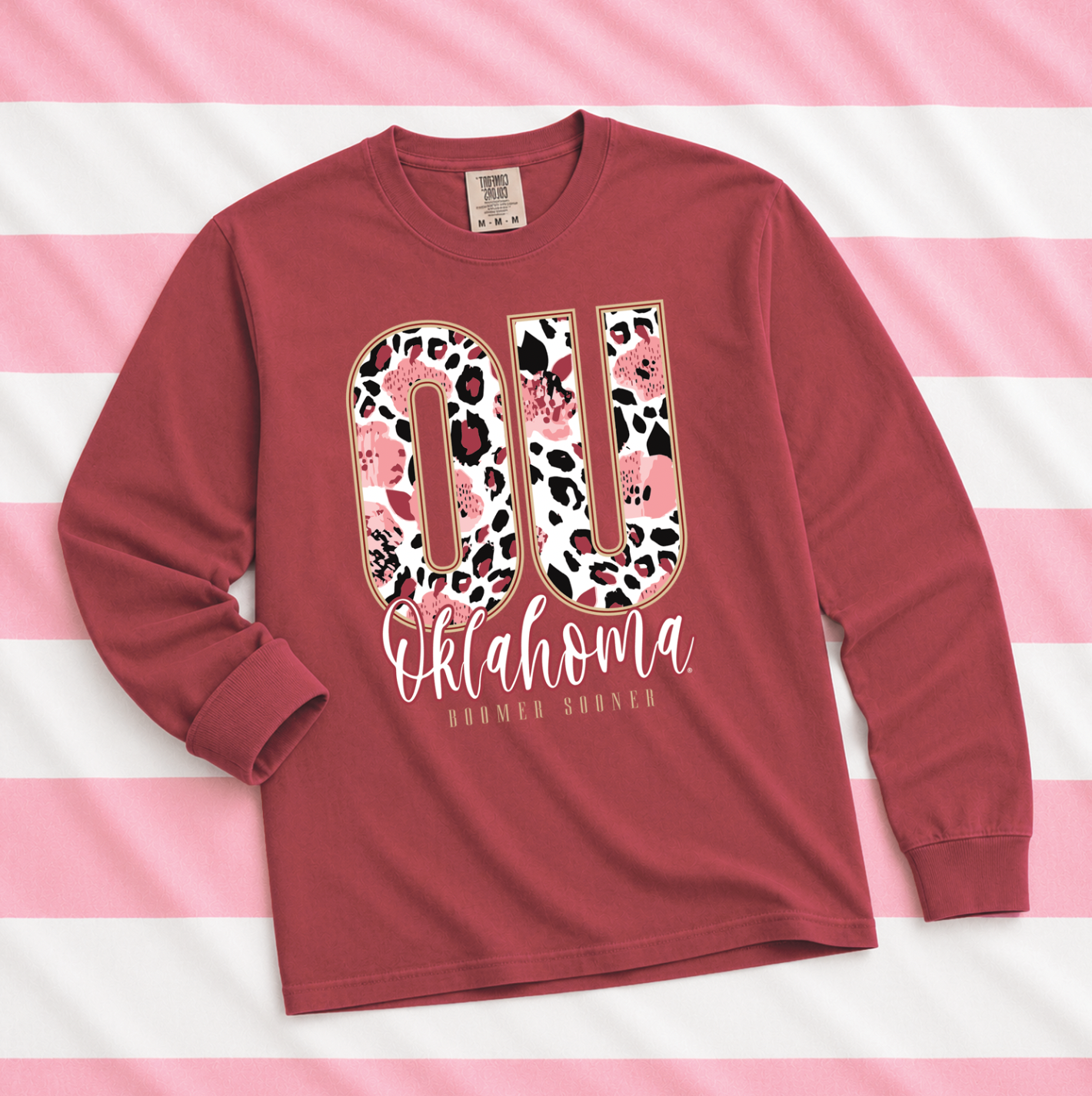 UNIV. of OKLAHOMA 2026: OU Mixed Pattern 2026 (COMFORT COLORS LONGSLEEVE)