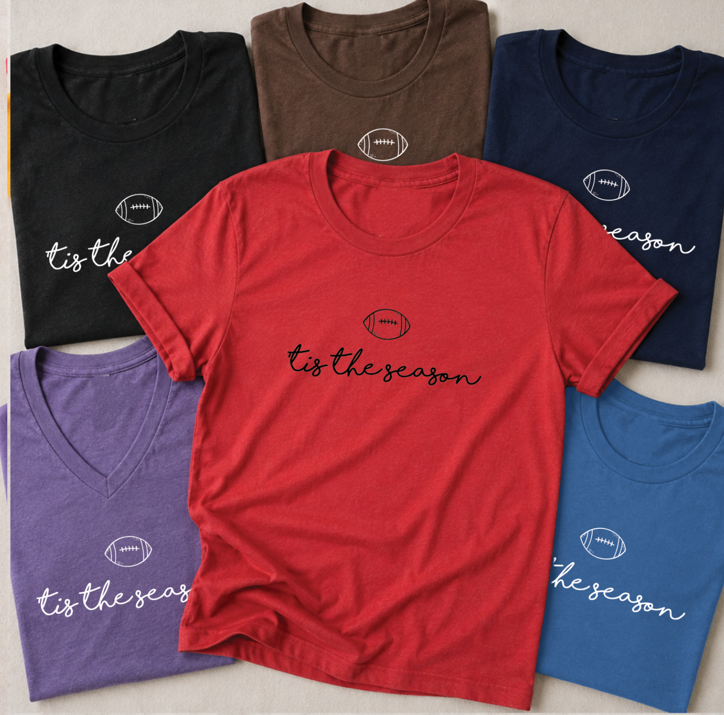 SWEET TEE TUESDAY: 'Tis the Season FOOTBALL (BASIC CREW NECK or VNECK)