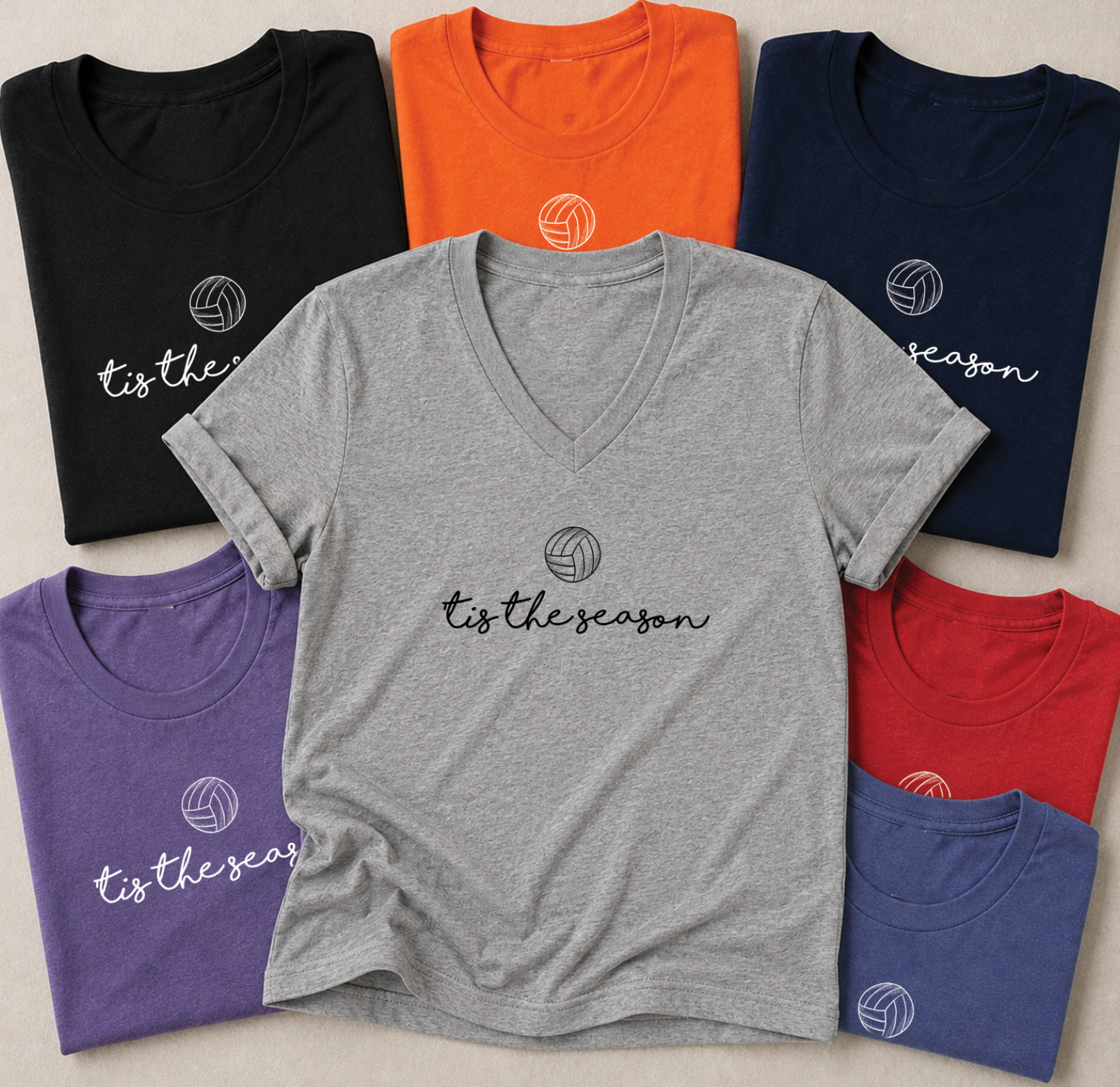 SWEET TEE TUESDAY: 'Tis the Season VOLLEYBALL (BASIC CREW NECK or VNECK)