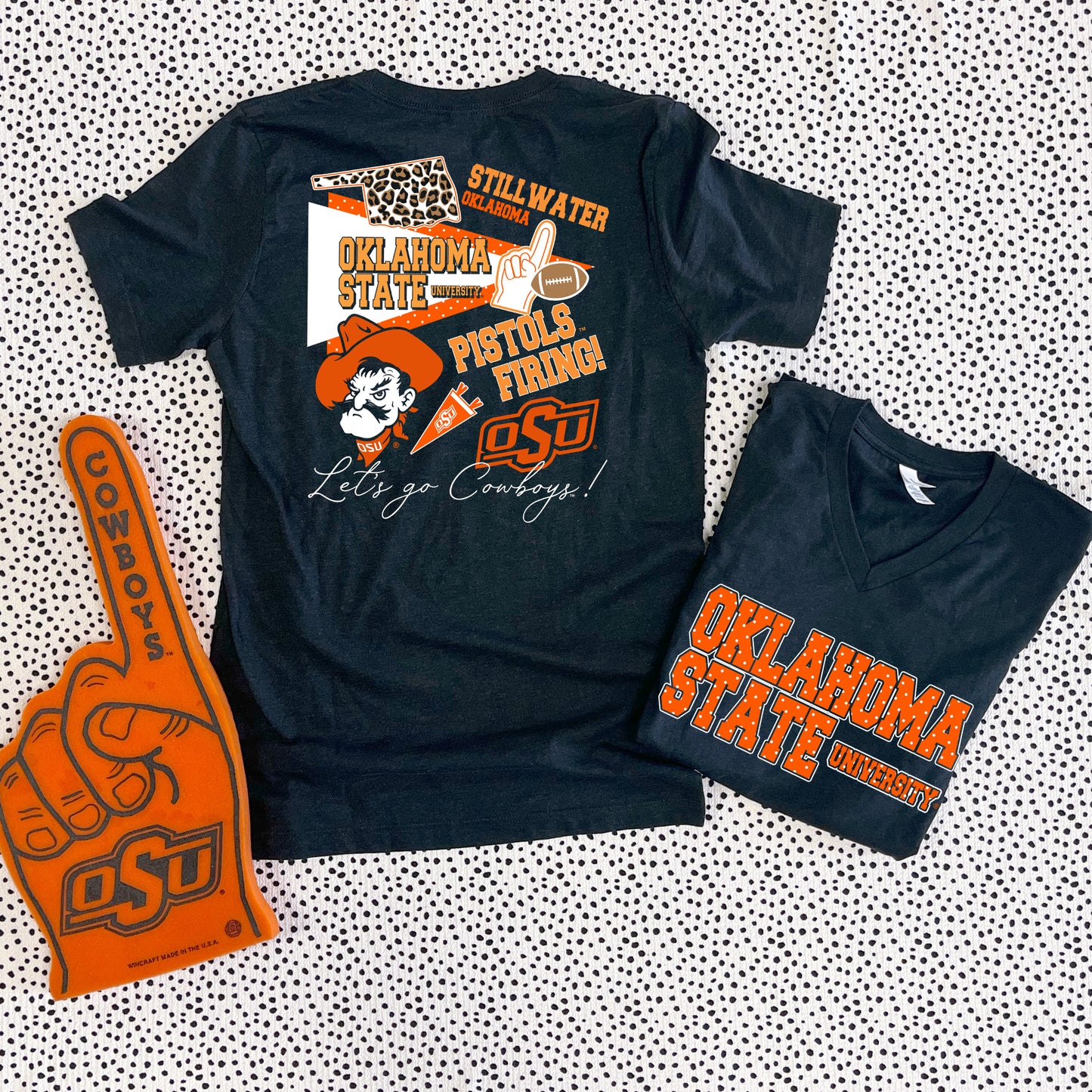 OK STATE 2025: OSU Modern Storyboard (BELLA CANVAS VNECK)