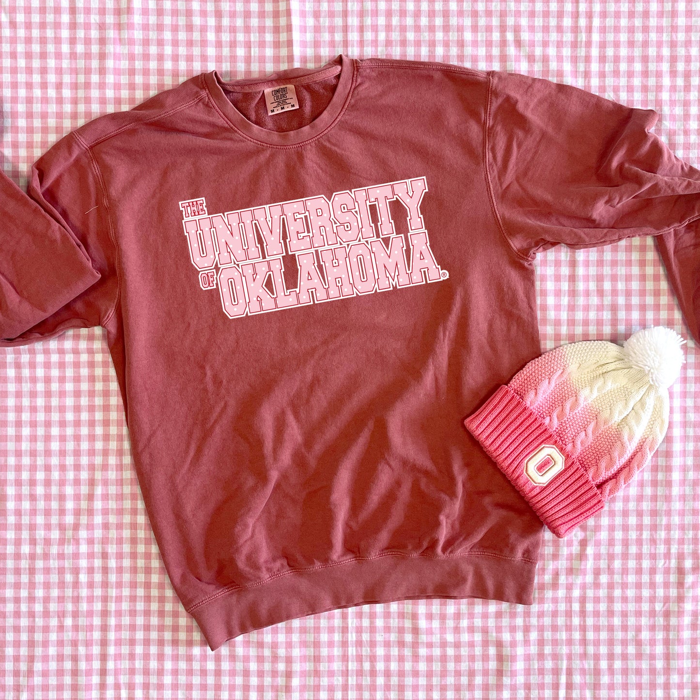 UNIV. OF OK 2025: OU Modern Storyboard (COMFORT COLORS SWEATSHIRT)