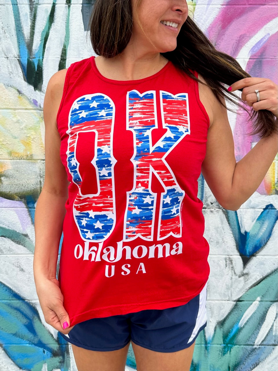 AMERICAN SPIRIT 2023: OK, USA Stars & Stripes Pattern - TANK