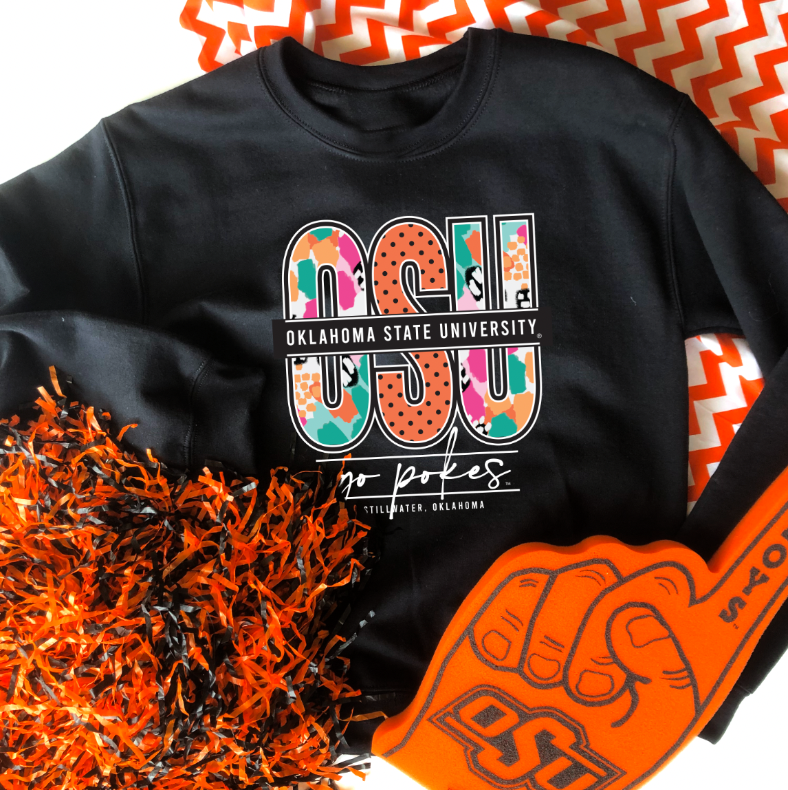 OK STATE 2022: OSU Mixed Pattern (SWEATSHIRT)