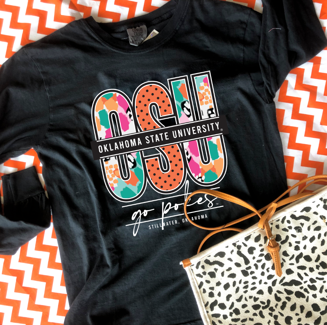 OK STATE 2022: OSU Mixed Pattern (LONGSLEEVE)