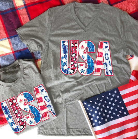 MH: USA Leopard & Stars Mixed Patterns