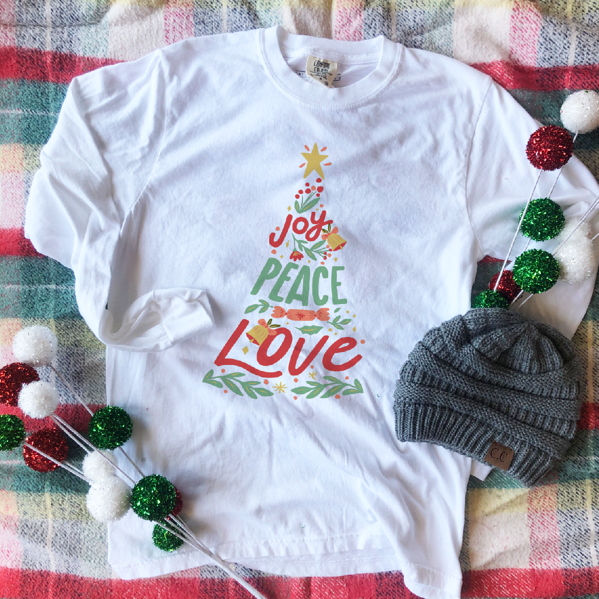 BLACK FRIDAY 2023: Joy, Peace, Love Tree (LONGSLEEVE)