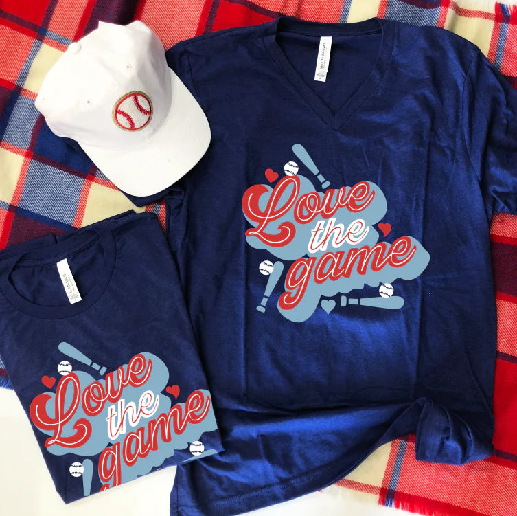 SPORTS LIFE: Love The Game (CREW NECK or VNECK)