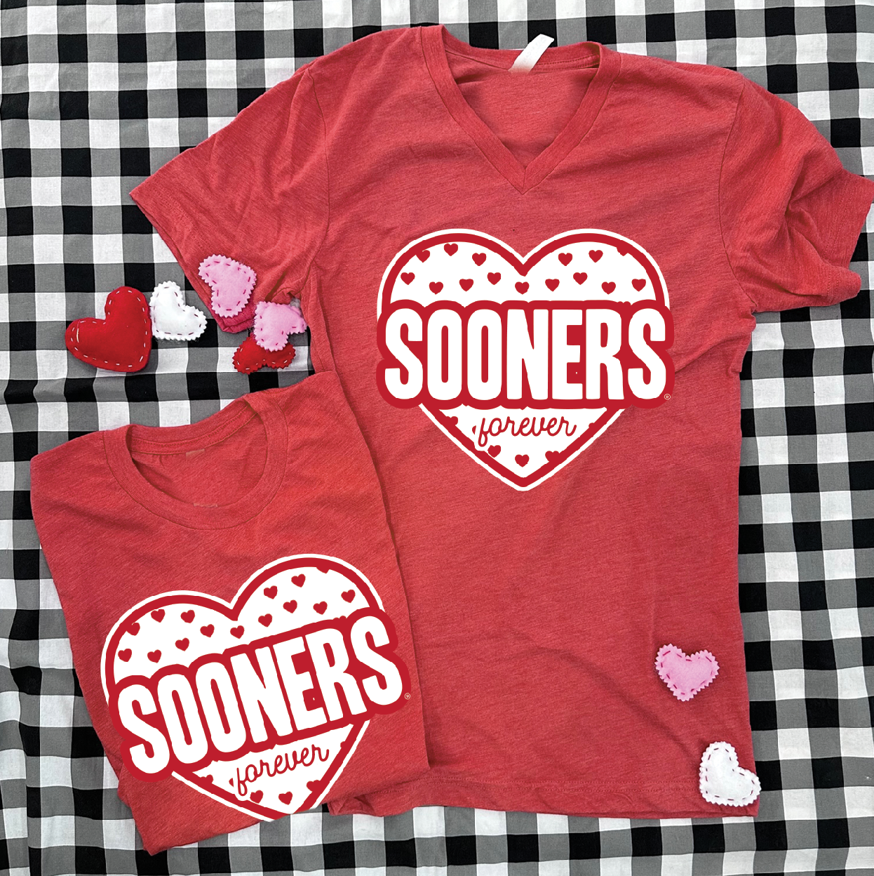 OU Sooners Forever! (BASIC CREW NECK or VNECK)