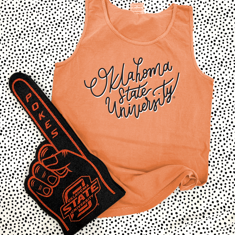 OK STATE (Spring 2023): Oklahoma State University Script (TANK TOP)