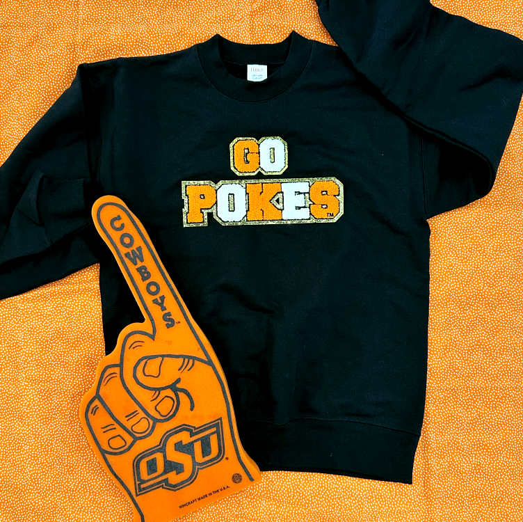 OK STATE UNIV. 2023: Go Pokes Chenille Patches (SWEATSHIRT)