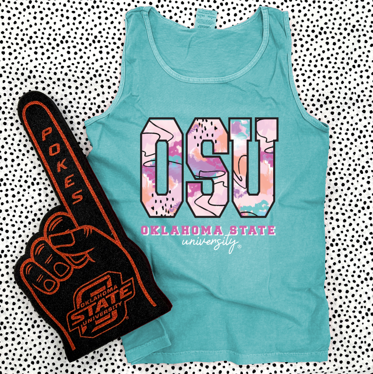 OK STATE (Spring 2023): OSU Bright Mixed Media (TANK TOP)
