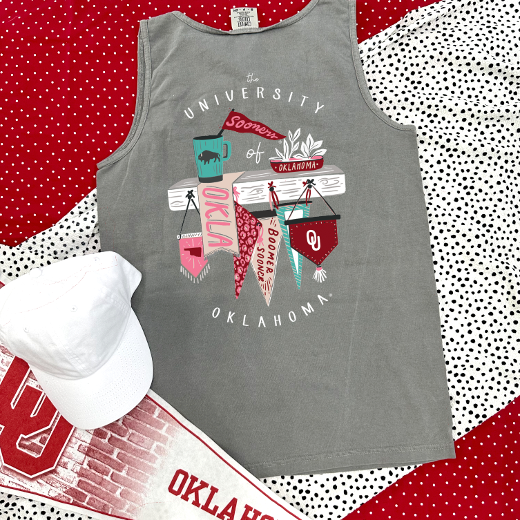 UNIV. OF OK (Spring 2023): OU Spirit Shelf (TANK TOP)