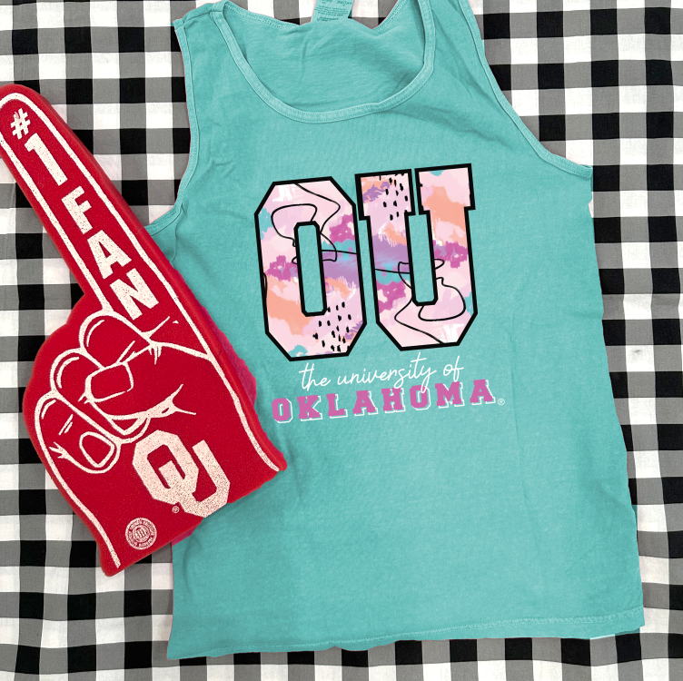 UNIV. OF OK (Spring 2023): OU Bright Mixed Media (TANK TOP)