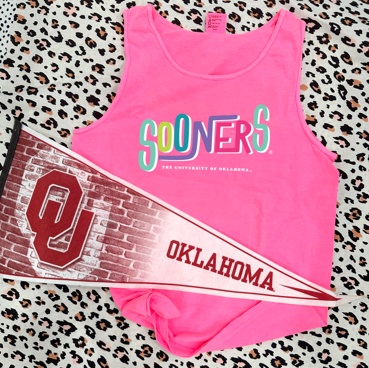 UNIV. OF OK (Spring 2023): Summertime Sooners (TANK TOP)