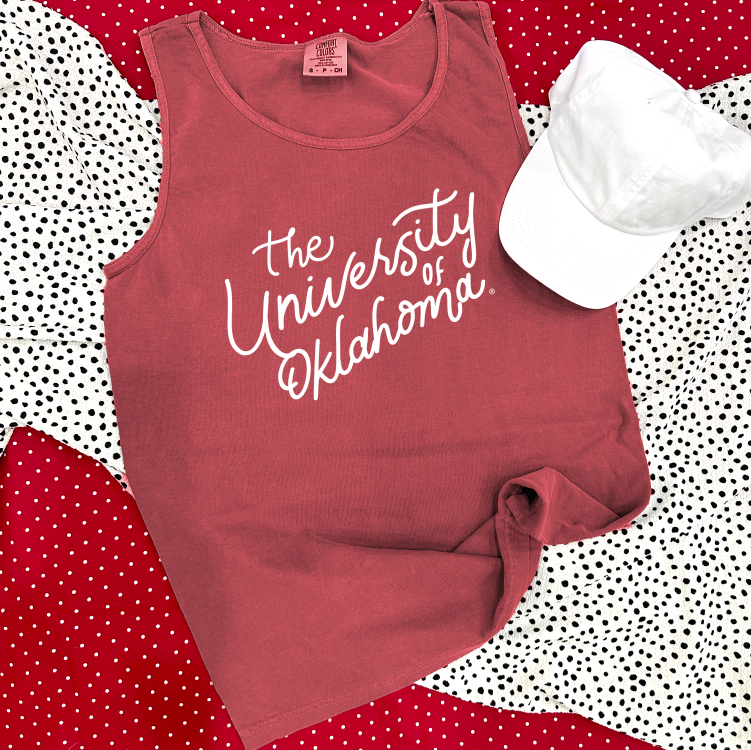 UNIV. OF OK (Spring 2023): The University of Oklahoma Script (TANK TOP)