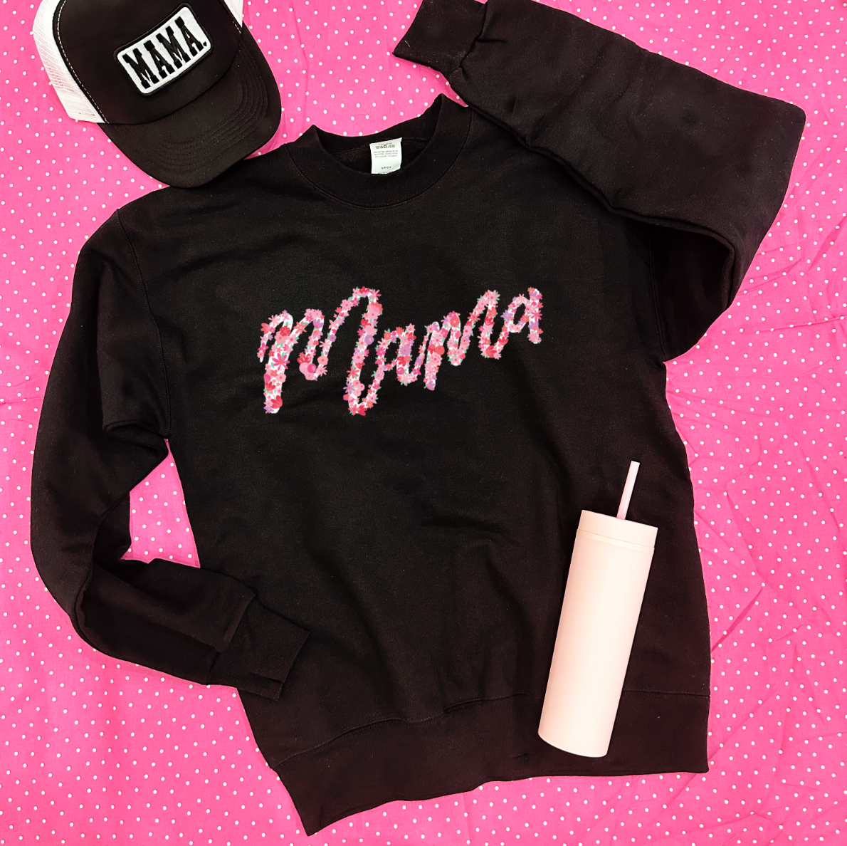 MOM LIFE 2023: Mama Floral Letters (SWEATSHIRT)
