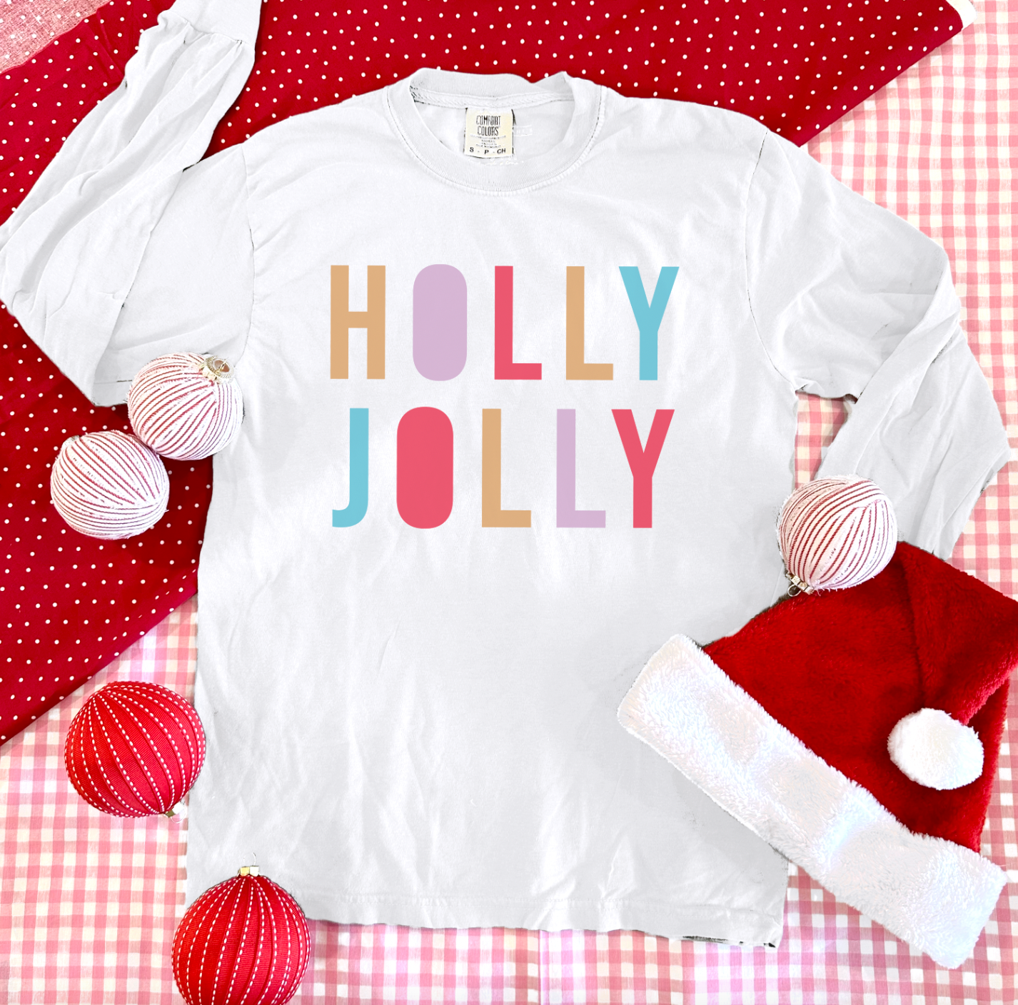 CHRISTMAS: Holly Jolly Pastels - LONGSLEEVE