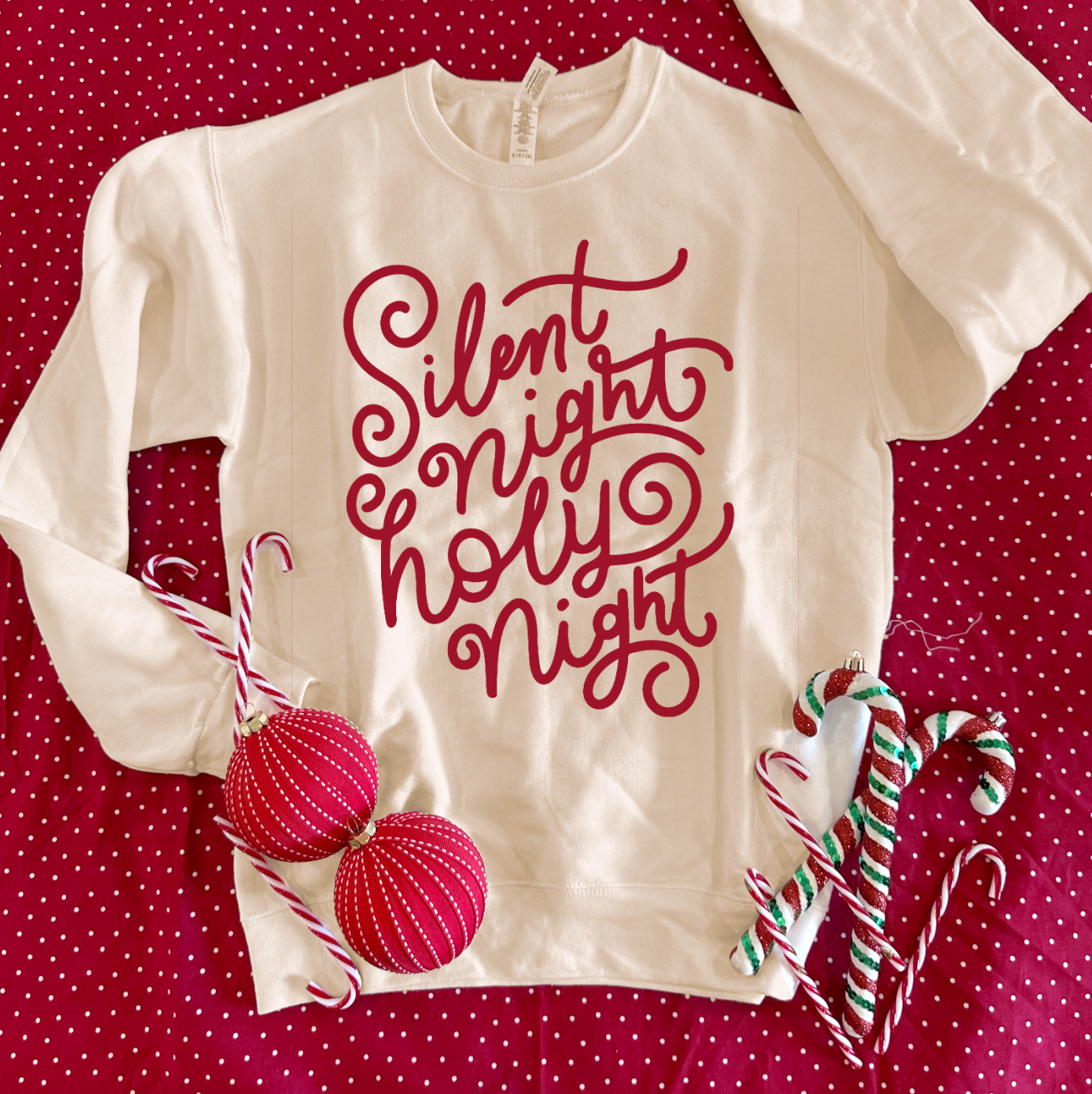 CHRISTMAS: Silent Night, Holy Night - SWEATSHIRT