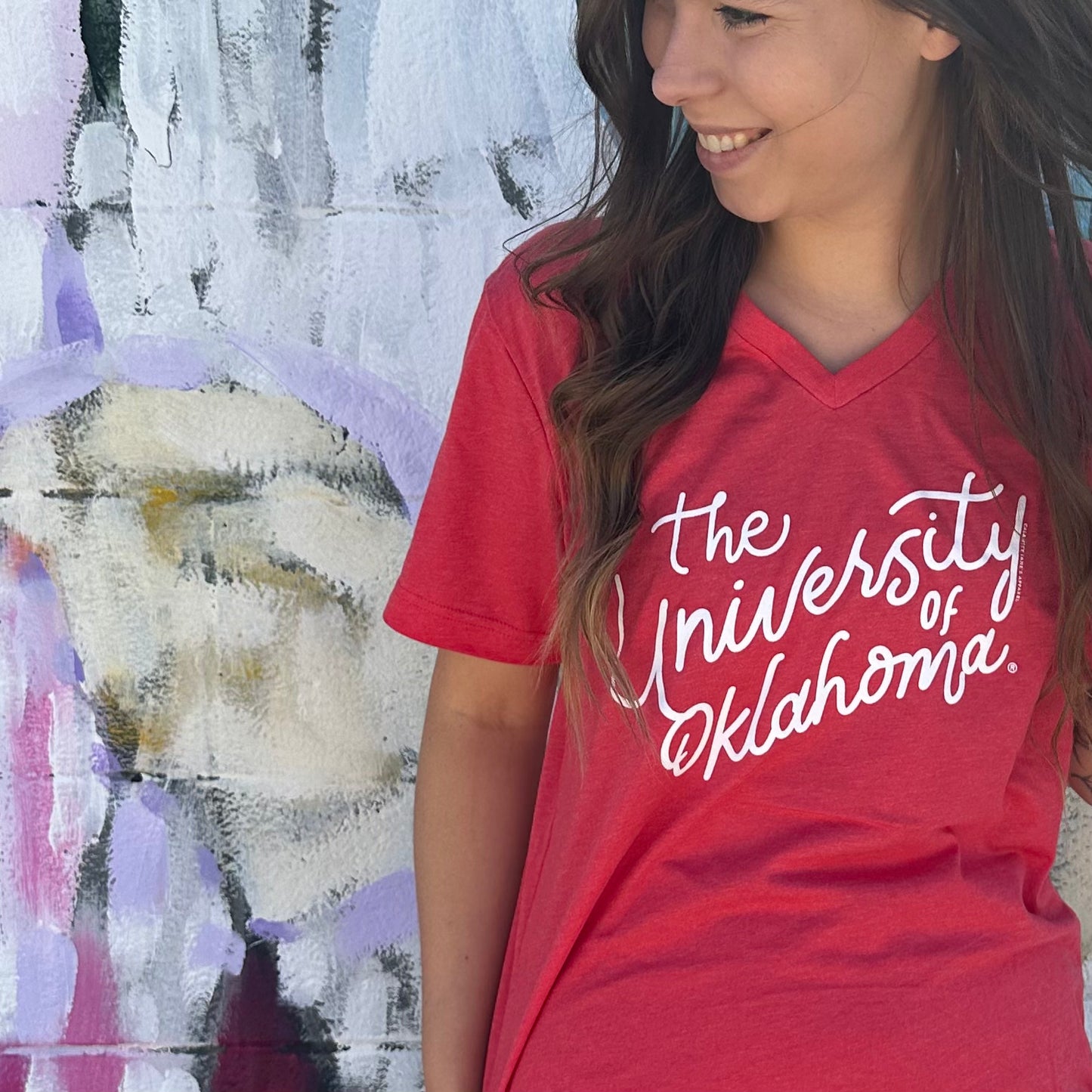 UNIV. OF OK (Spring 2023): The University of Oklahoma Script (VNECK or CREW NECK)