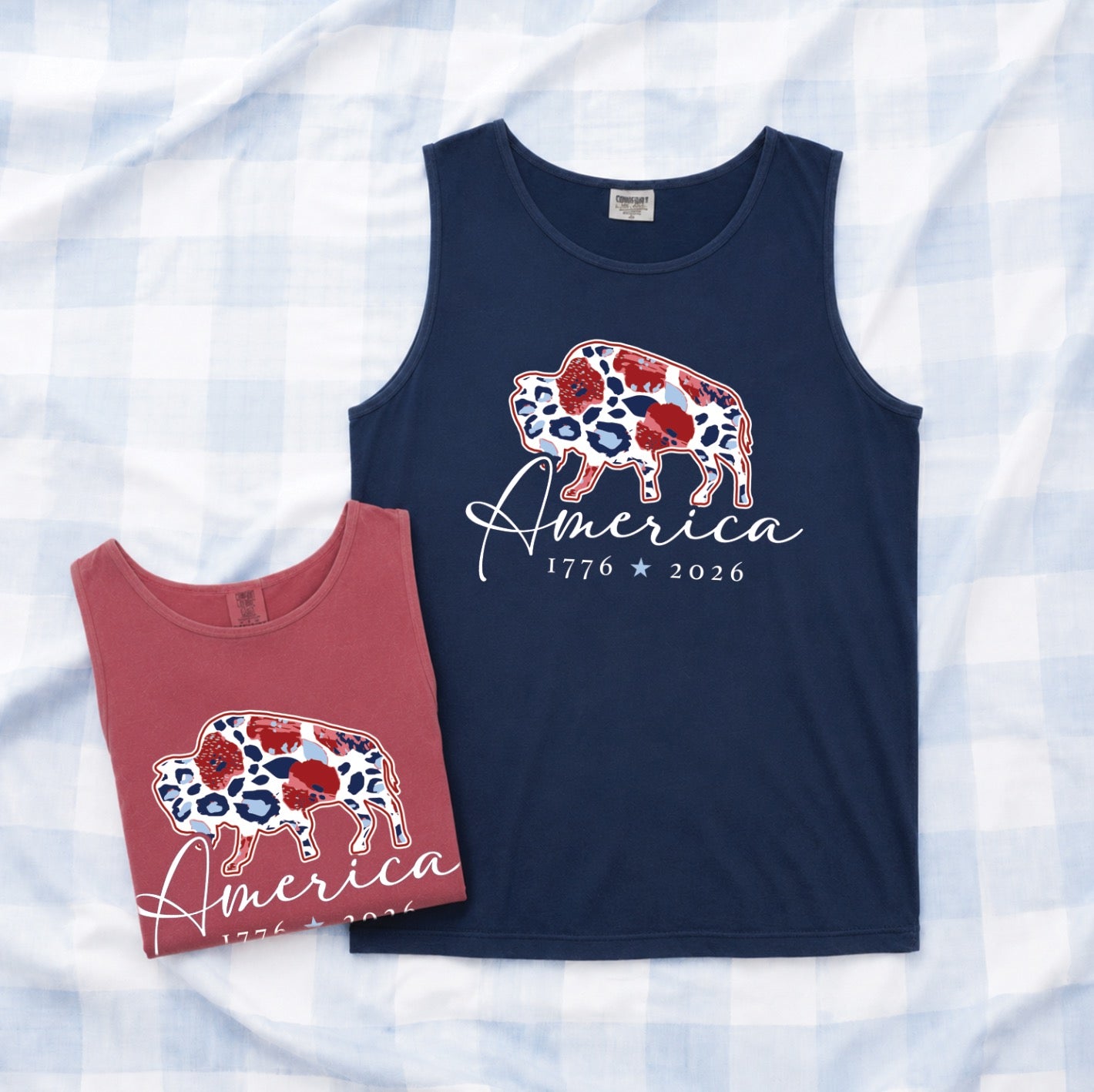SWEET TEE TUESDAY: AMERICA 1776*2026 (COMFORT COLORS - TANK TOP)