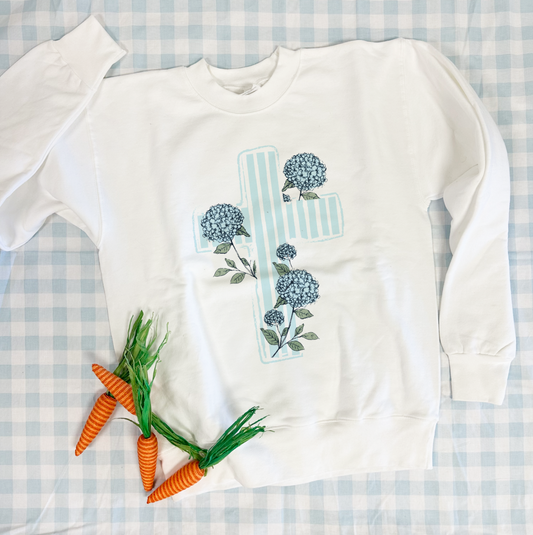 EASTER 2026: Chambray Hydrangea (SHORT SLEEVE, LONG SLEEVE, SWEATSHIRT)