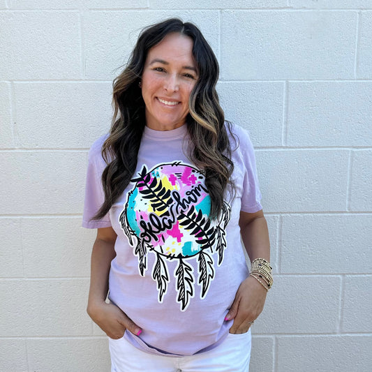 OKLAHOMA:  SPRING PAINTED DREAMCATCHER (COMFORT COLORS SHORT SLEEVE)