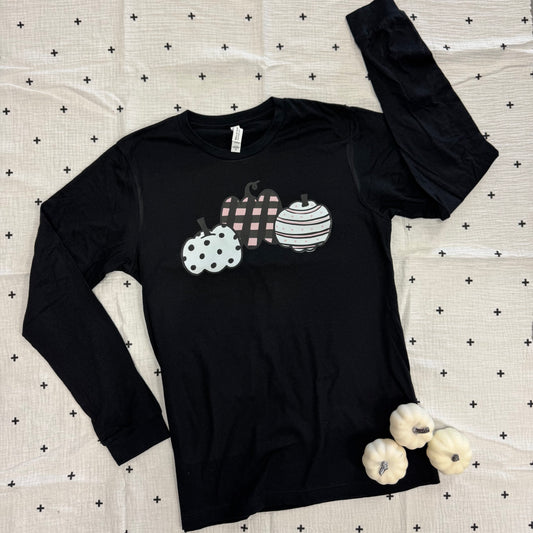 Pumpkin Pattern Trio (LONGSLEEVE & SWEATSHIRT)