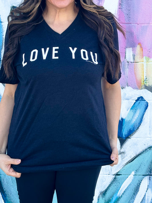 VALENTINES DAY 2024: Love You *BLACK* (VNECK)